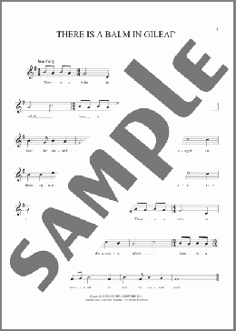 There Is A Balm In Gilead(African-American Spiritual) 楽譜 その他 ダウンロード