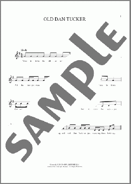 Old Dan Tucker(Traditional) 楽譜 その他 ダウンロード