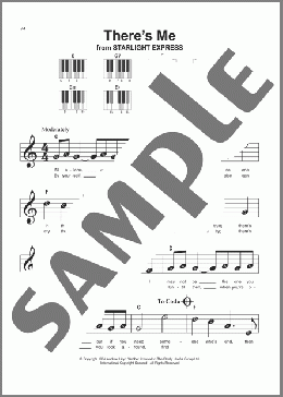 There's Me(Richard Stilgoe/Andrew Lloyd Webber) 楽譜 ピアノ（ソロ） ダウンロード