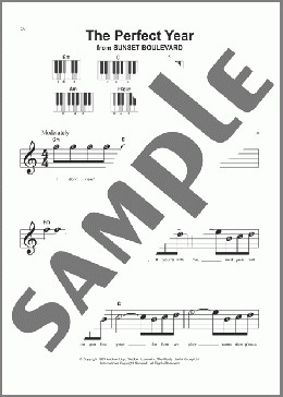 The Perfect Year(Don Black/Andrew Lloyd Webber/Christopher Hampton) 楽譜 ピアノ（ソロ） ダウンロード