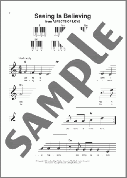 Seeing Is Believing(Don Black) 楽譜 ピアノ（ソロ） ダウンロード