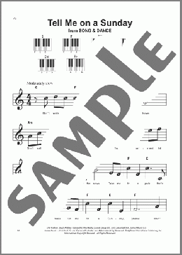Tell Me On A Sunday(Don Black/Andrew Lloyd Webber) 楽譜 ピアノ（ソロ） ダウンロード