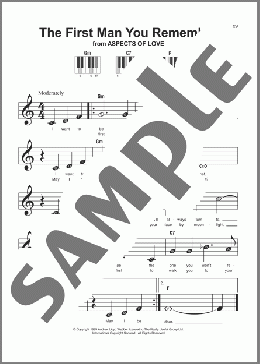 The First Man You Remember (from Aspects Of Love)(Charles Hart) 楽譜 ピアノ（ソロ） ダウンロード