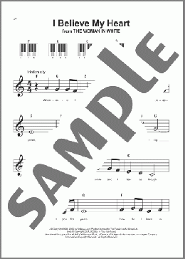 I Believe My Heart(David Zippel) 楽譜 ピアノ（ソロ） ダウンロード
