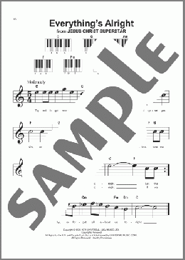 Everything's Alright(The Kimberly's/Yvonne Elliman) 楽譜 ピアノ（ソロ） ダウンロード