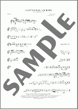 A Little Fall Of Rain(Claude-Michel Schonberg) 楽譜 バイオリン ダウンロード