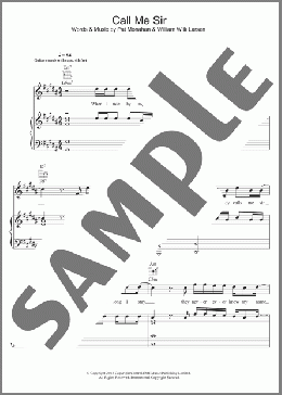 Call Me Sir(Train) 楽譜 その他 ダウンロード