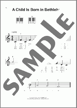 A Child Is Born In Bethlehem(Traditional Danish Melody) 楽譜 ピアノ（ソロ） ダウンロード