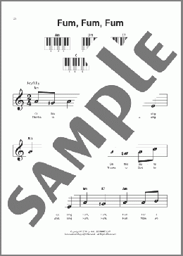 Fum, Fum, Fum(Traditional Catalonian Carol) 楽譜 ピアノ（ソロ） ダウンロード