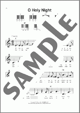 O Holy Night(Adolphe Adam/John S. Dwight (trans.)/Placide Cappeau  (French)) 楽譜 ピアノ（ソロ） ダウンロード