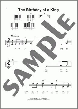 The Birthday Of A King(William H. Neidlinger) 楽譜 ピアノ（ソロ） ダウンロード