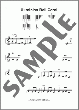 Ukrainian Bell Carol(Traditional) 楽譜 ピアノ（ソロ） ダウンロード