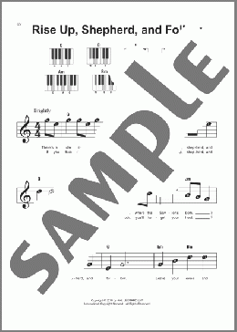 Rise Up, Shepherd, And Follow(African-American Spiritual) 楽譜 ピアノ（ソロ） ダウンロード