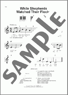 While Shepherds Watched Their Flocks(Nahum Tate/George Frideric Handel) 楽譜 ピアノ（ソロ） ダウンロード