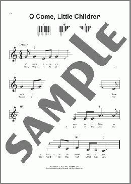 O Come, Little Children(J.P.A. Schulz/C. von Schmidt) 楽譜 ピアノ（ソロ） ダウンロード