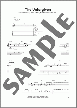 The Unforgiven(Metallica) 楽譜 ギタースコア ダウンロード