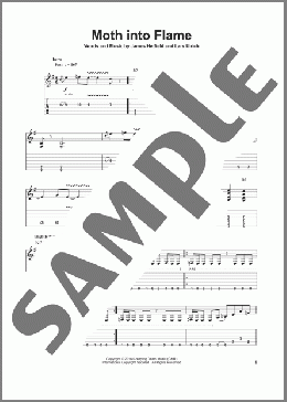 Moth Into Flame(Metallica) 楽譜 ギタースコア ダウンロード