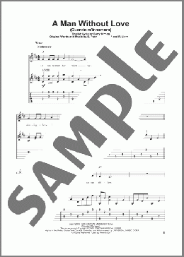 A Man Without Love (Quando M'Innamoro)(Engelbert Humperdinck) 楽譜 ギター（その他） ダウンロード