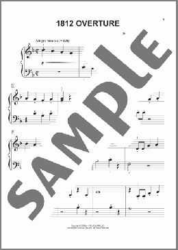 1812 Overture (arr. Phillip Keveren)(Pyotr Il'yich Tchaikovsky) 楽譜 ピアノ（ソロ） ダウンロード