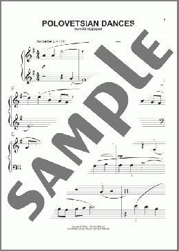 Polovetsian Dances (arr. Phillip Keveren)(Alexander Borodin) 楽譜 ピアノ（ソロ） ダウンロード