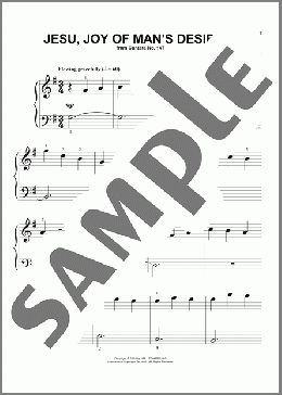 Jesu, Joy Of Man's Desiring (arr. Phillip Keveren)(Johann Sebastian Bach) 楽譜 ピアノ（ソロ） ダウンロード