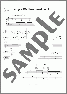 Angels We Have Heard On High(Traditional Carol/Dan Galbraith) 楽譜 ピアノ & ボーカル ダウンロード