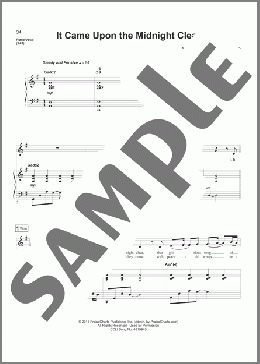 It Came Upon The Midnight Clear(Richard Willis) 楽譜 ピアノ & ボーカル ダウンロード