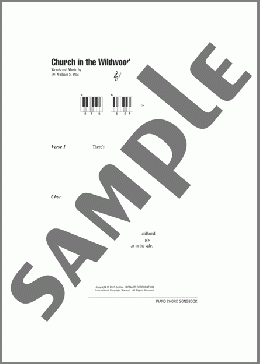 Church In The Wildwood(Dr. William S. Pitts) 楽譜 ピアノ（歌詞 & コード） ダウンロード