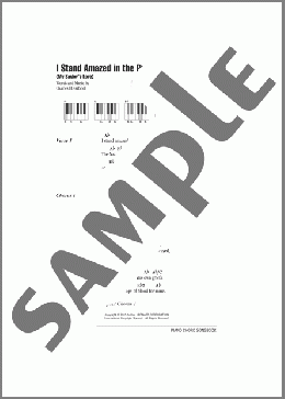 I Stand Amazed In The Presence (My Savior's Love)(Charles H. Gabriel) 楽譜 ピアノ（歌詞 & コード） ダウンロード