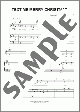 Text Me Merry Christmas(Adam Schlesinger/Straight No Chaser featuring Kristen Bell) 楽譜 ピアノ & ボーカル & ギター ダウンロード