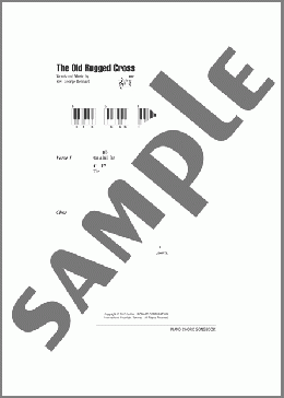 The Old Rugged Cross(Rev. George Bennard) 楽譜 ピアノ（歌詞 & コード） ダウンロード