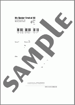 My Savior First Of All(Fanny J. Crosby) 楽譜 ピアノ（歌詞 & コード） ダウンロード