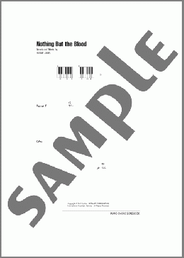 Nothing But The Blood(Robert Lowry) 楽譜 ピアノ（歌詞 & コード） ダウンロード