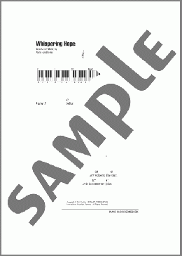 Whispering Hope(Septimus Winner) 楽譜 ピアノ（歌詞 & コード） ダウンロード