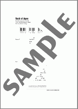 Rock Of Ages(Augustus M. Toplady) 楽譜 ピアノ（歌詞 & コード） ダウンロード