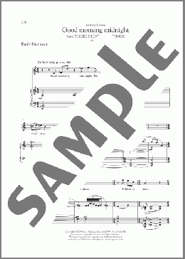 Good Morning Midnight(Andre Previn) 楽譜 ピアノ & ボーカル ダウンロード