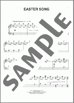 Easter Song(John Purifoy/2nd Chapter Of Acts/Glad) 楽譜 ピアノ（ソロ） ダウンロード