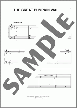 The Great Pumpkin Waltz(Vince Guaraldi) 楽譜 ピアノ（ソロ） ダウンロード