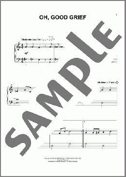Oh, Good Grief(Vince Guaraldi) 楽譜 ピアノ（ソロ） ダウンロード