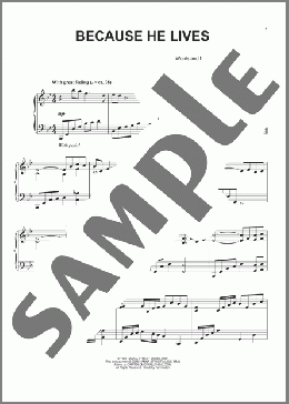 Because He Lives(William J. Gaither) 楽譜 ピアノ（ソロ） ダウンロード