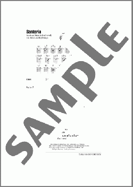 Santeria(Sublime) 楽譜 ギター（コード） ダウンロード