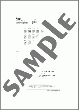 Plush(Stone Temple Pilots) 楽譜 ギター（コード） ダウンロード