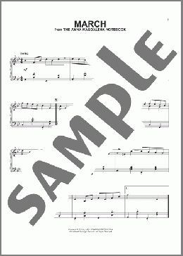 March In D Major [Jazz version](Johann Sebastian Bach) 楽譜 ピアノ（ソロ） ダウンロード
