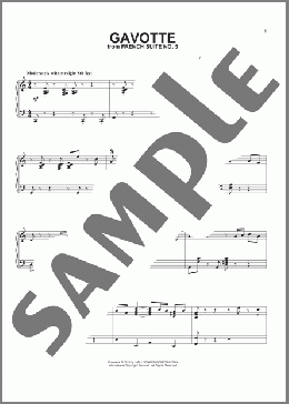 Gavotte [Jazz version](Johann Sebastian Bach) 楽譜 ピアノ（ソロ） ダウンロード