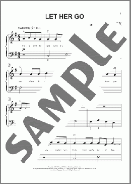 Let Her Go (arr. Phillip Keveren)(Passenger) 楽譜 ピアノ（ソロ） ダウンロード