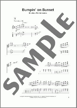 Bumpin' On Sunset(Wes Montgomery) 楽譜 ギタースコア ダウンロード