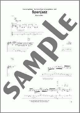 Spanjazz(Lenny Breau) 楽譜 ギター（ソロ） ダウンロード