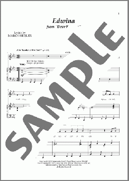 Edwina(Marcy Heisler/Goldrich & Heisler) 楽譜 ピアノ & ボーカル ダウンロード