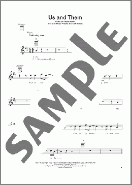 Us And Them(Pink Floyd) 楽譜 ウクレレ（弾き語り） ダウンロード