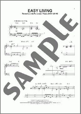 Easy Living [Jazz version] (arr. Brent Edstrom)(Billie Holiday) 楽譜 ピアノ（ソロ） ダウンロード
